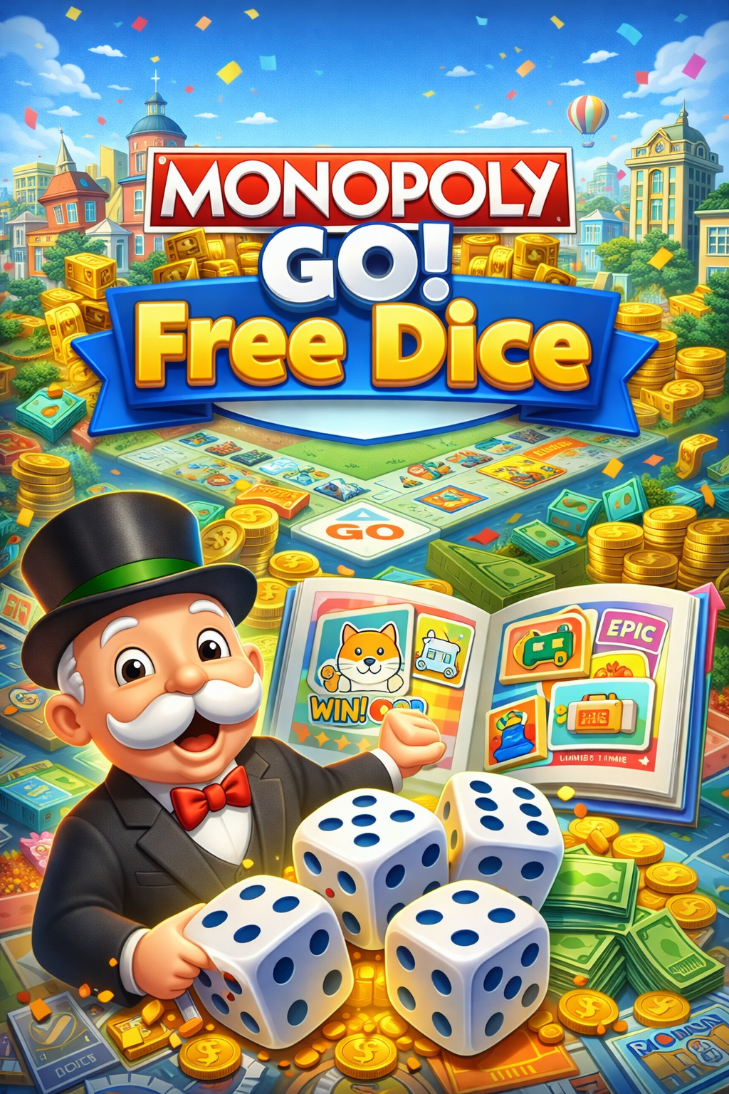 Monopoly Go 免費骰子畫面